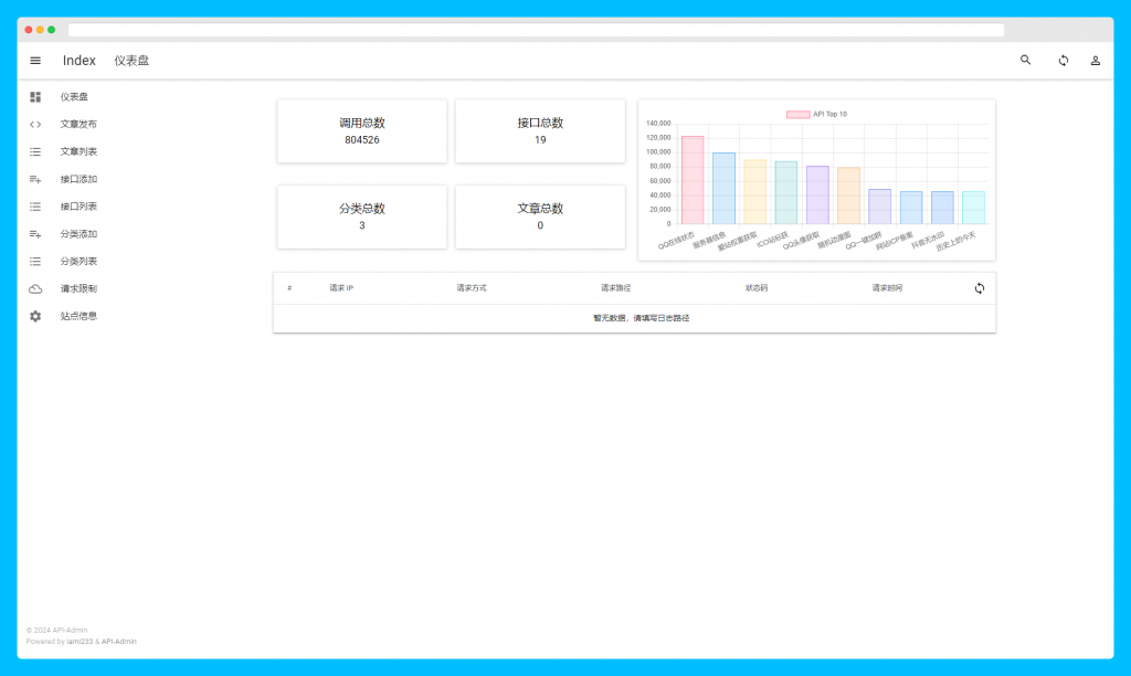 图片[3]- API接口网站管理系统源码-优享云博客