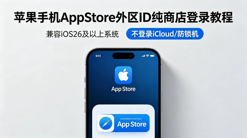 苹果手机AppStore外区ID纯商店登录教程（兼容iOS26及以上系统）-优享云博客